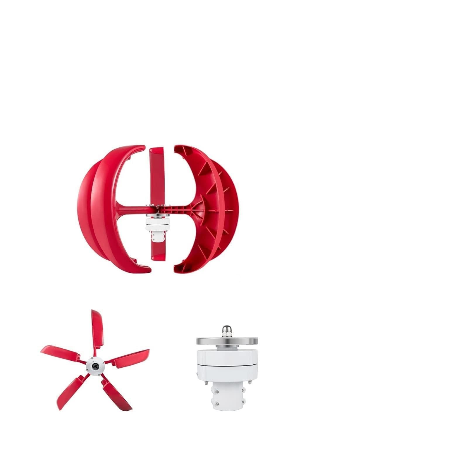 Turbina eolica ad asse verticale 12V 100W/400W/600W Generatore di energia alternativa VAWT Piccolo mulino a vento Energia libera con controller per professionisti e appassionati del fai da te(100W Bui