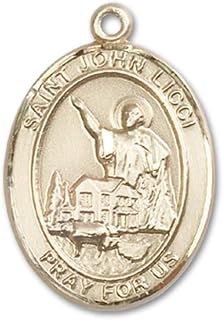 Jewels Obsession St. John Licci Medal | 14K Gold St. John Licci Medal - Made In USA