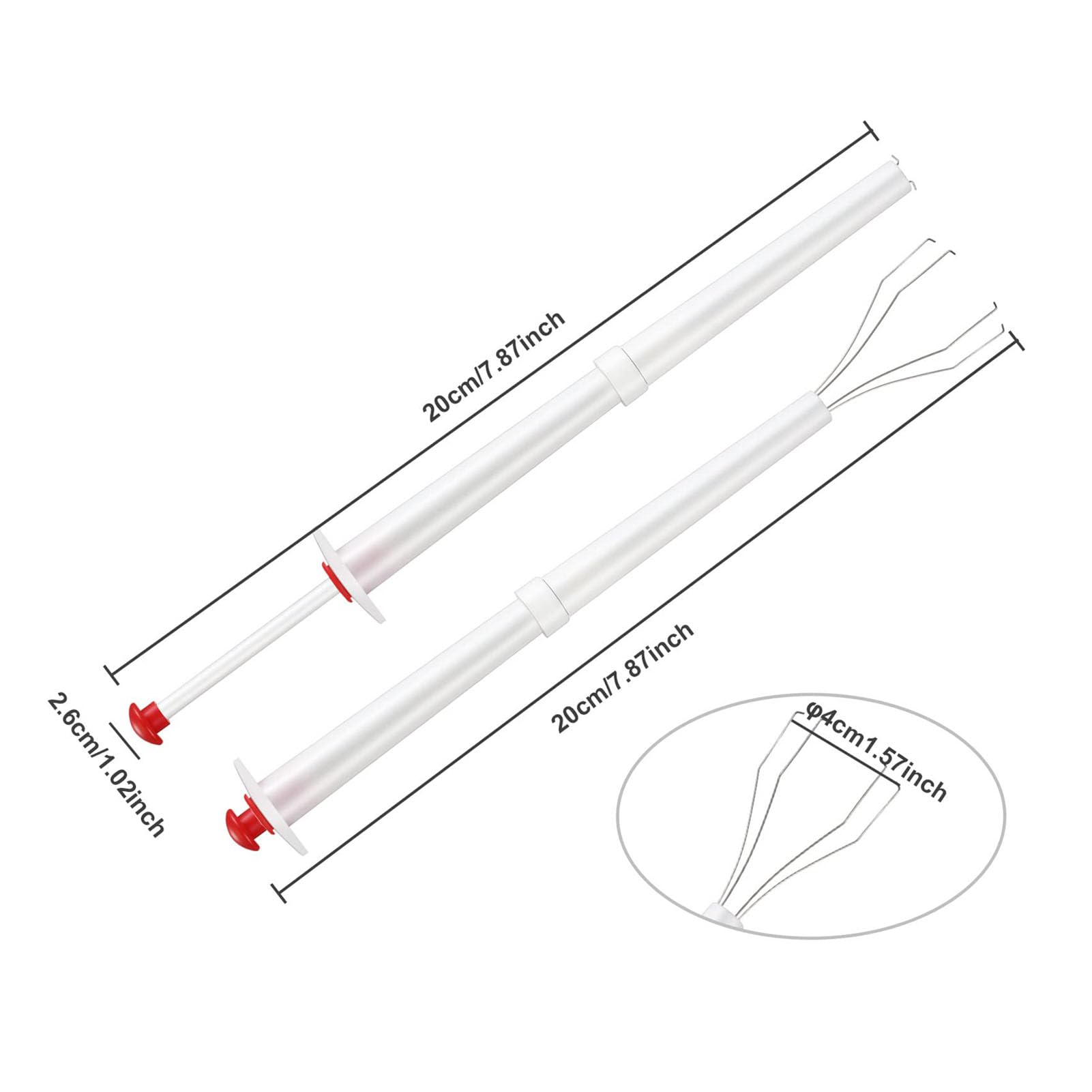 4Pcs Pickle Picker, Flexible Multifunction Stainless Steel Claws Olive Pepper Grabber for Kitchen Restaurant Food