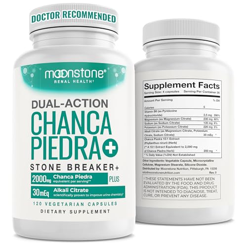 Chanca Piedra Stone Breaker, Advanced Formula Natural Dissolver, Kidney Cleanse Supplement, Urinary