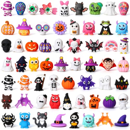Ferreve 60 Pcs Animal Silicone Beads for Keychain Halloween