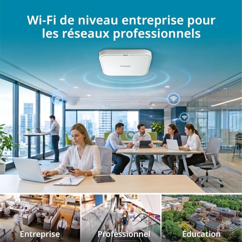 D-Link DAP-E3620 Point d'Accès Wi-FI 7 BE3600 Plafond