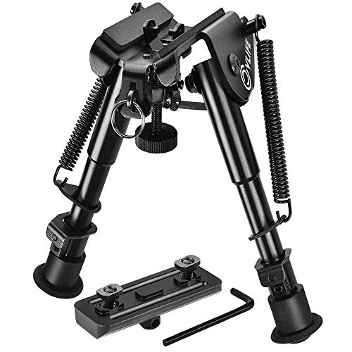 CVLIFE 6-9 Inches Rifle Bipod for M-lok Rail Mlok Bipod with Mlok Mount