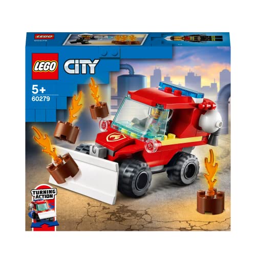 Image of LEGO 60279 City Fire Hazard Truck Toy, Fire Engine with Firefighter Minifigure for 5 Years Old Boys and Girls, 1 Piece, Multicolor