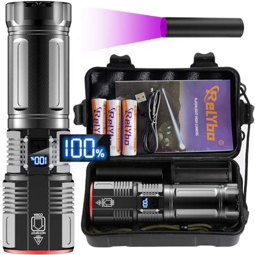 Relybo Linterna LED XHQ 100 Recargable