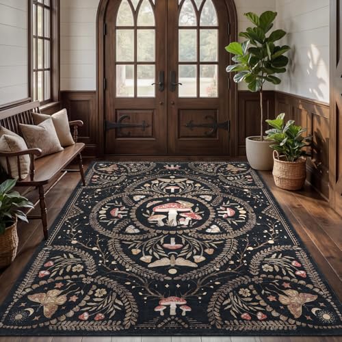 Tapete Decorativo Garvee 5x7 Pies, Negro miniatura 7