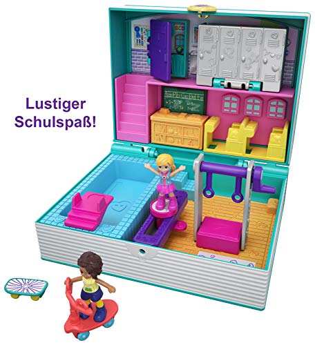Polly Pocket GFM48 Pocket World Schulbuch Schatulle, Puppen Spielzeug ab 4 Jahren – Bild 4