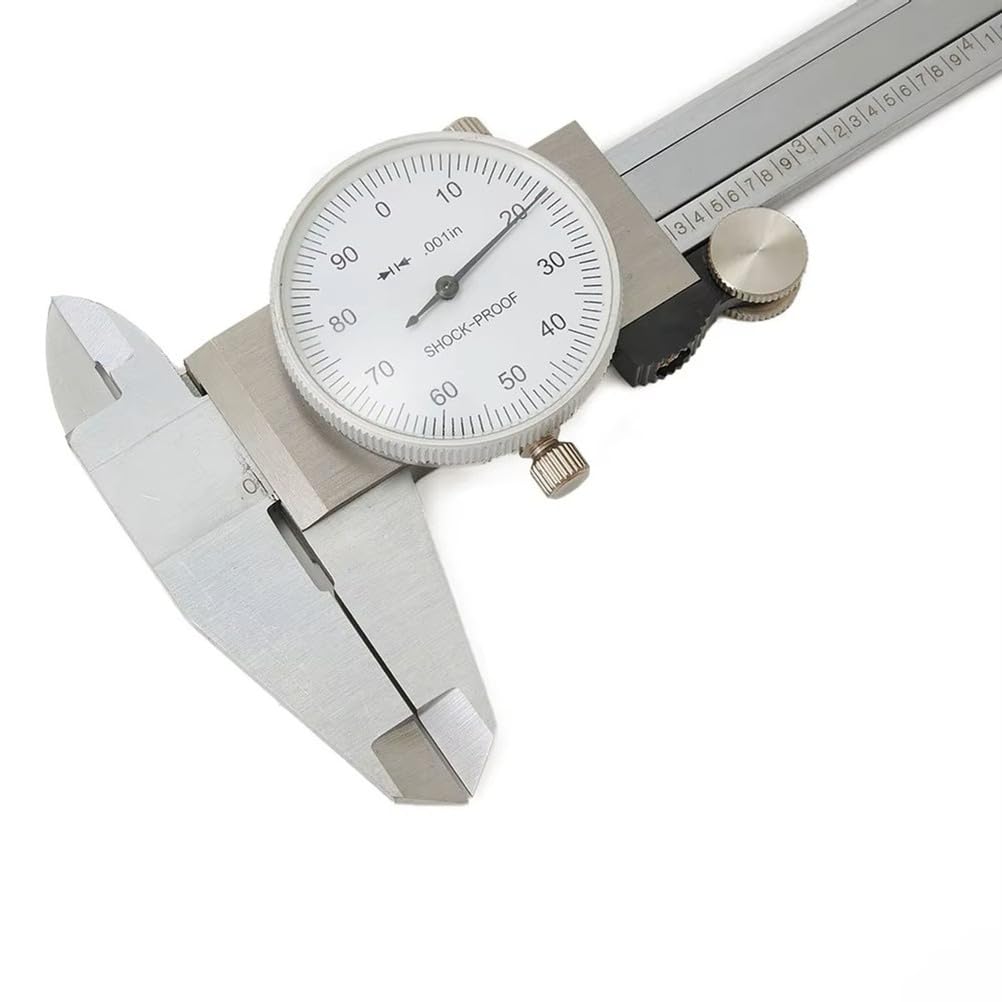 SUZLAZYR Dial Caliper 12" - Calipers Measuring Tool with Shock-Proof Dial, High Precision ±0.001", Plastic Storage Case Include