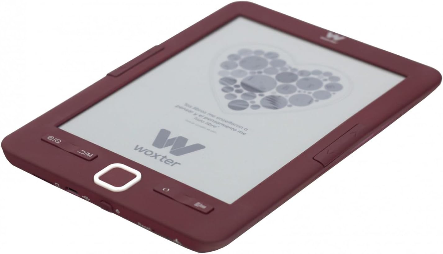 Woxter Scriba 195 (6 Pulgadas) Rojo – Lector de Libros Electrónicos, Color Rojo 6
