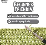 Bernat Fil bleu en acier de fabrication - 2 Boîte de 250 g/8,8 oz - 72% Coton 28% Nylon - #5 En vrac - 290m/317Yards - pour tricoter, Crochet et Amigurumi