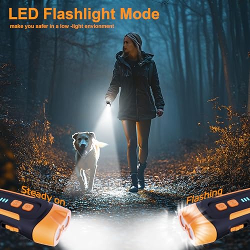 Antibell für Hunde - Ultraschall Anti Bell Gerät Hunde,Handgerät Hundegebell Stoppen mit LED,50FT Reichweite, 20-30HZ Einstellbare Frequenz Anti Bellen Gerä,3 Stunden schnelle Ladezeit Outdoor