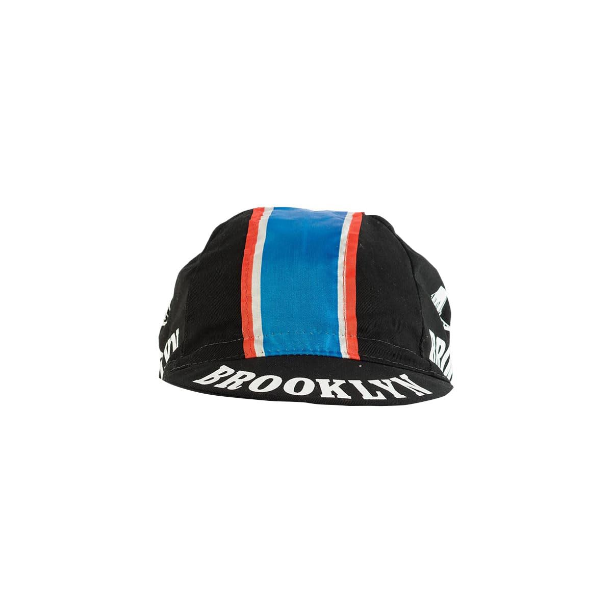 Team Brooklyn Retro Cycling Cap Black with Red/White/Blue Stripes