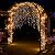 Vioranex Black Heavy Duty Galvanized Steel Garden Arch - 7 Feet Tall, Iron Trellis for Climbing Plants, Wedding Arch, Outdoor Patio Decor, 82.6" W x 92" H