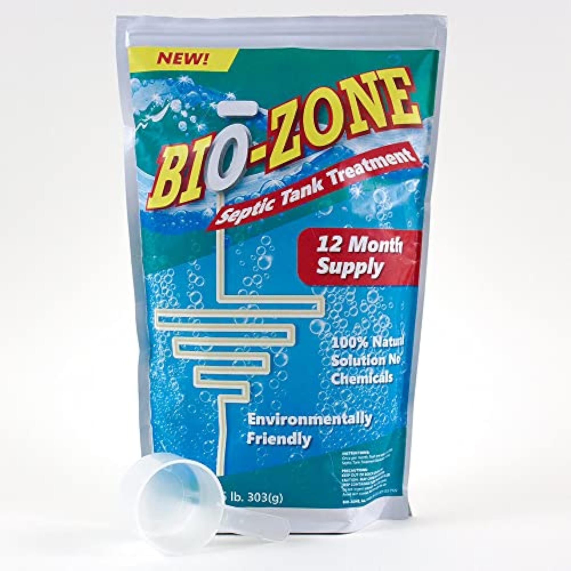 Bio-Zone Septic Tank Treatment, 100% Natural Solution