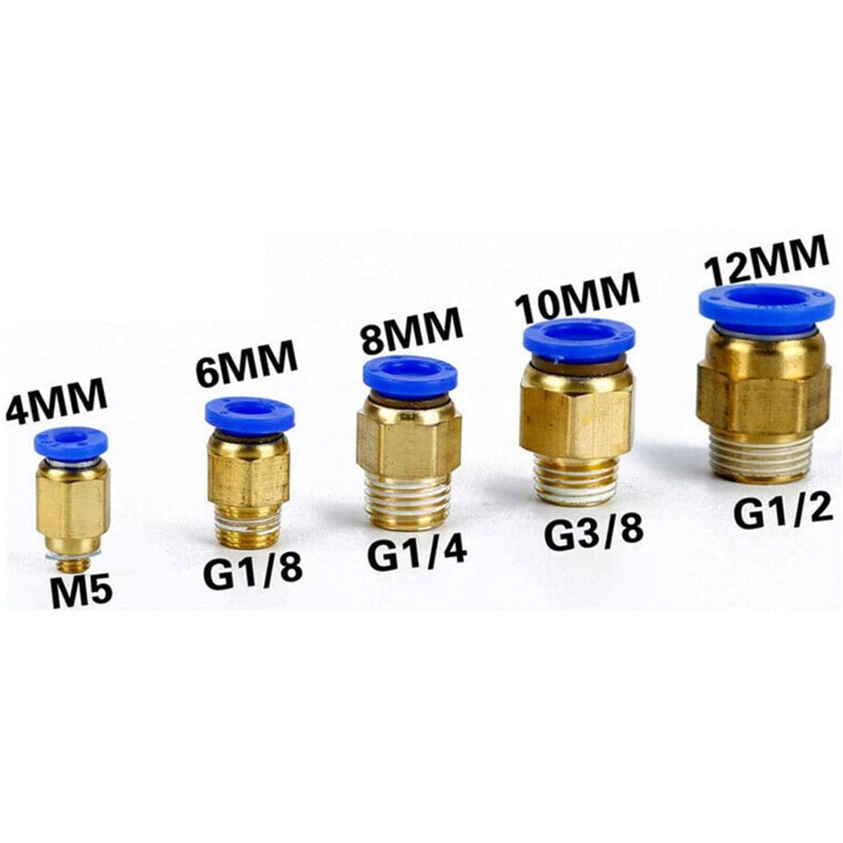 Raccordi Pneumatici Push-In 1/4" BSP Femmina - 10 Pezzi Per Tubo 6 Mm, Aria Compressa - Foto 9