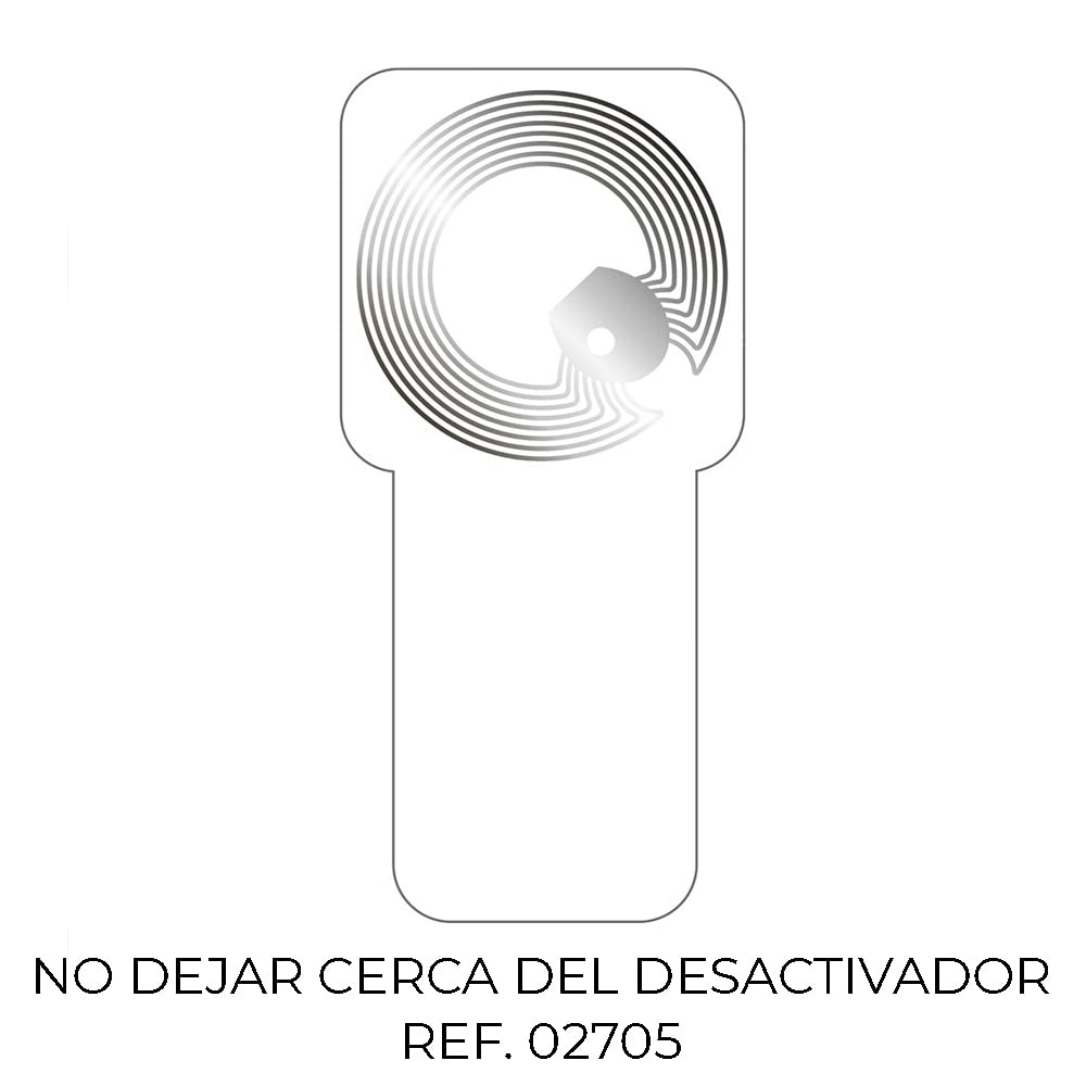 PACK 500 ETIQUETAS ANTI ROBO SUPER FLAG TAG 2928 ENVASE METÁLICO 10145617 CHECKPOINT