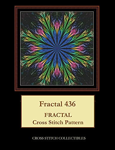 Fractal 436: Fractal cross stitch pattern