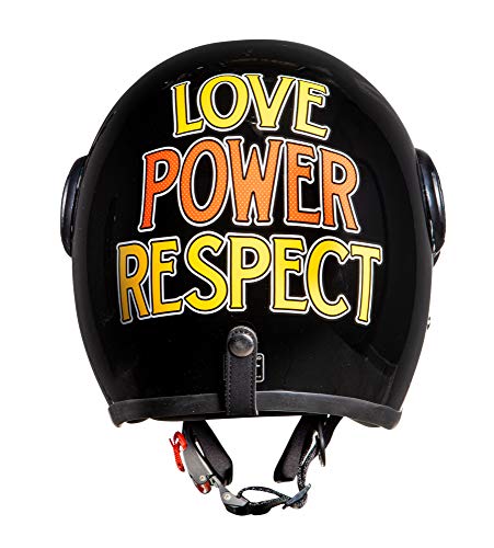 Image of Royal Enfield Jet Open Face Helmet with Clear Visor Black , Size: XL(61-62cm)