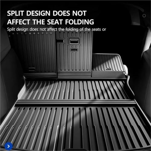 Tapis coffre voiture TPE imperméable et antidérapant pour Model Y