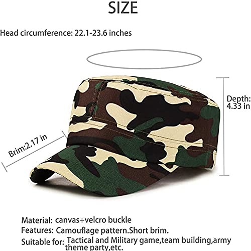 ZffXH 12 pcs Birthday Party Decorations Hats for Kids,Army Military Soldier Favors Hat,Camo Costume Hunting Helmet Cap3