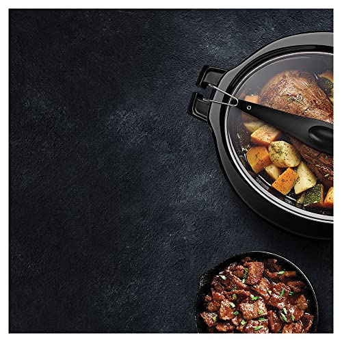image for Kambrook Temp Control Slow Cooker, Brushed Stainless Steel (KSC655BSS2