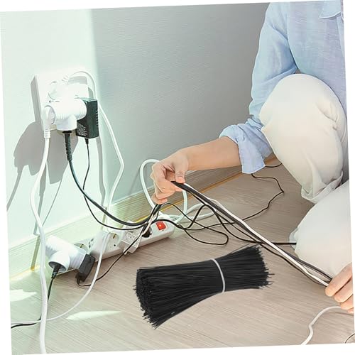 Lurrose 1000pcs Cable Ties Long under Desk Cable Management for Office Organizer miniatura 4