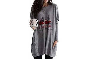 C&M WODRO Merry Christmas Sweater Fair Isle Festive Long Sleeve Pullover Xmas Shirt