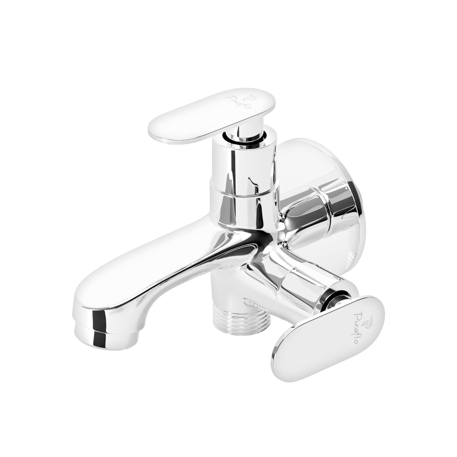 Pixaflo Pulse Brass 2-Way Bib Cock 2-in-1 Tap Two Way Two in One Faucet with Wall Flange, Chrome (B0D7T88CP2) Amazon Price History, Amazon Price Tracker