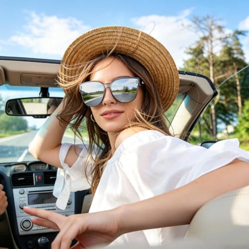 Image of HAOLOTA Fit Over Glasses Sunglasses for Women Polarized