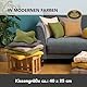 Gözze - Kuschelweiches Lesekissen Darco, Ideal als Sofakissen oder Leseknochen, 40 x 25 cm - Schoko