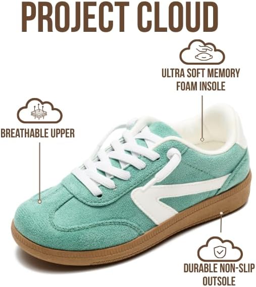Project Cloud Kids Shoes for Girls & Boys - Non-Slip Memory Foam Girls Shoes - Lightweight Lace-Up Boys Fashion Sneakers Trendy (Little Irita) - Image 2
