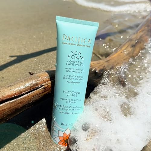 PACIFICA Sea Foam Complete Face Wash For Unisex 5 oz Cleanser, 147 millilitre - Image 8