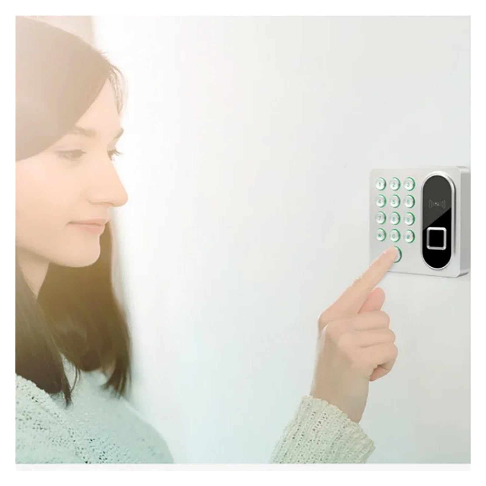Sistema di controllo accessi autonomo con password e scheda impronte digitali, campanello, allarme, dispositivo sicurezza elettrico, Maggiore sicurezza