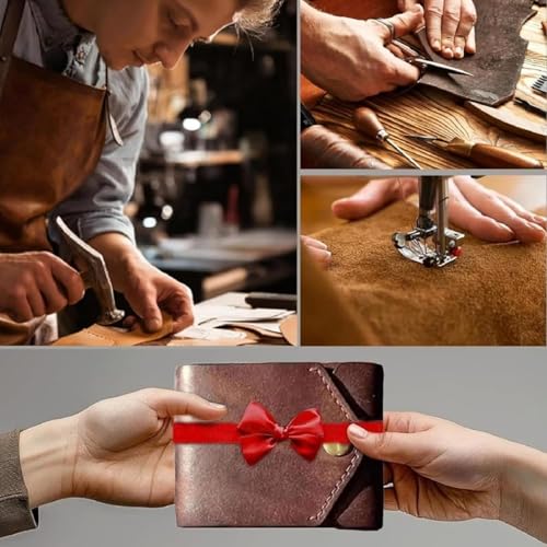 Customary Vintage Leather Wallet, Multifunctional Compact Wallet for Men, For Cash Business Card Holder, Built-In Pen Slot, For Daily Commuting, Business, And Travel (Wallet+pen2pcs)4