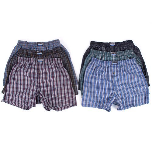 Men's Plaid Boxers (12 Pack)