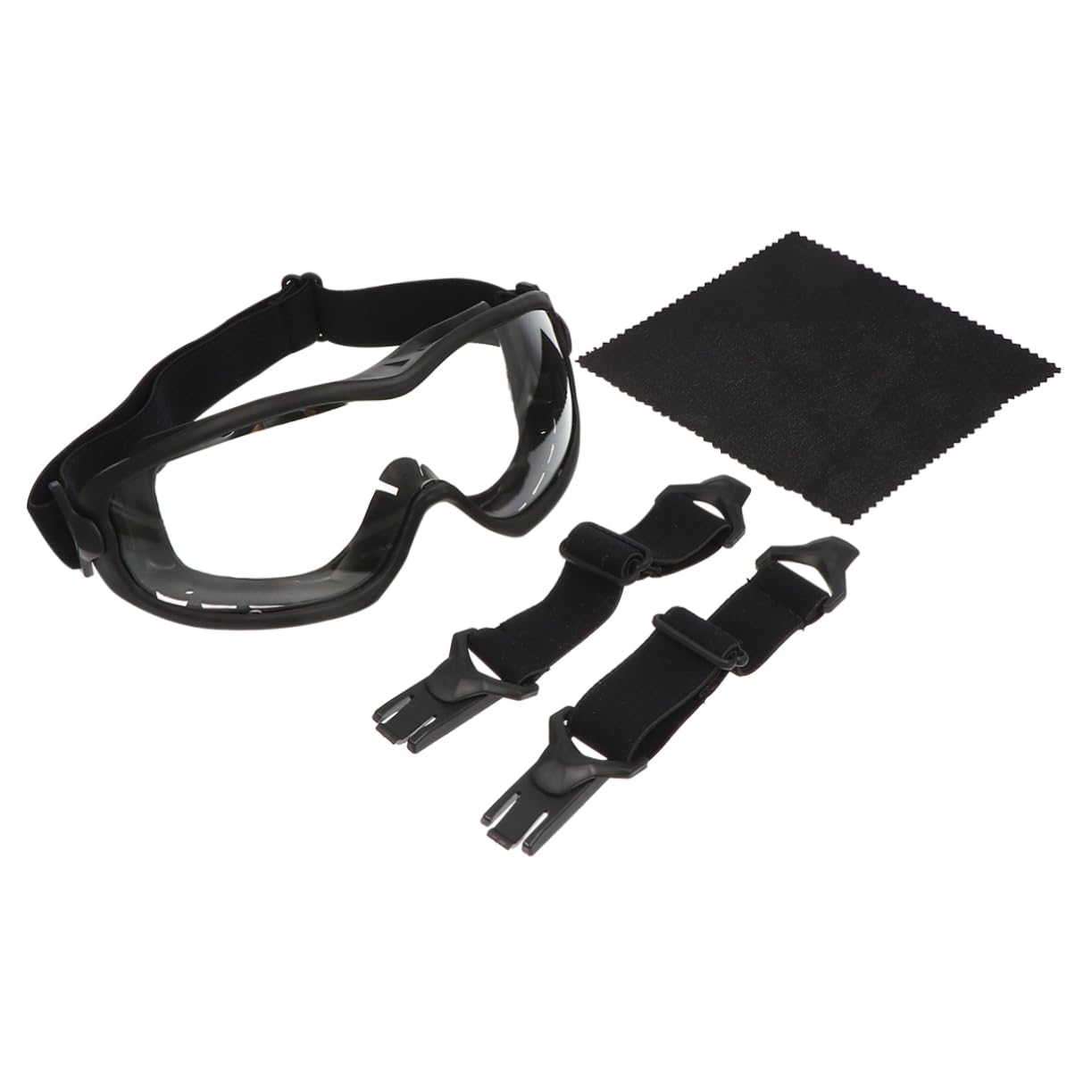 BESTYASH Occhiali Protettivi da Esterno Unisex in Tpe Pc, Resistenti al Vento e Spray, per Ciclismo e Attività Outdoor, Design Retrò Nero Portatile