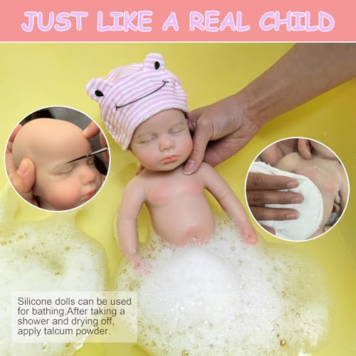Muñeca Reborn de Silicona 33cm Cuerpo Completo Realista miniatura 4