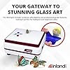 Inland Craft WizlingCG Glass Grinder, Precision Tool Edging Grinding Shaping Drilling, Essential Stained Glass Grinder Machine Mosaics for Professionals & Hobbyists, Includes Diamond Grinding Bit #4