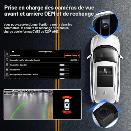 Écran Linux BMW F30 F31 compatible CarPlay iOS 26 et Android Auto intégré