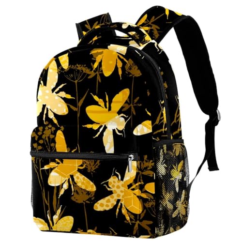 Sac à dos silhouette de bourdons multicolore au design original pour filles et garçons