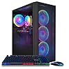 STGAubron Computadora de escritorio para videojuegos, Radeon RX 580 8G, Intel Core I7 8th hasta 4.1GHz, 16G DDR4, 1T SSD, WiFi 6 y BT 5.2, ventilador RGB x4, Windows 11 Home