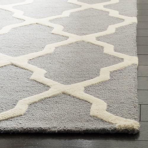 Image of Hand Tufted Wool Carpets Anti Shedding Rug Modern Carpets for Living Room Size 8x11 Feet