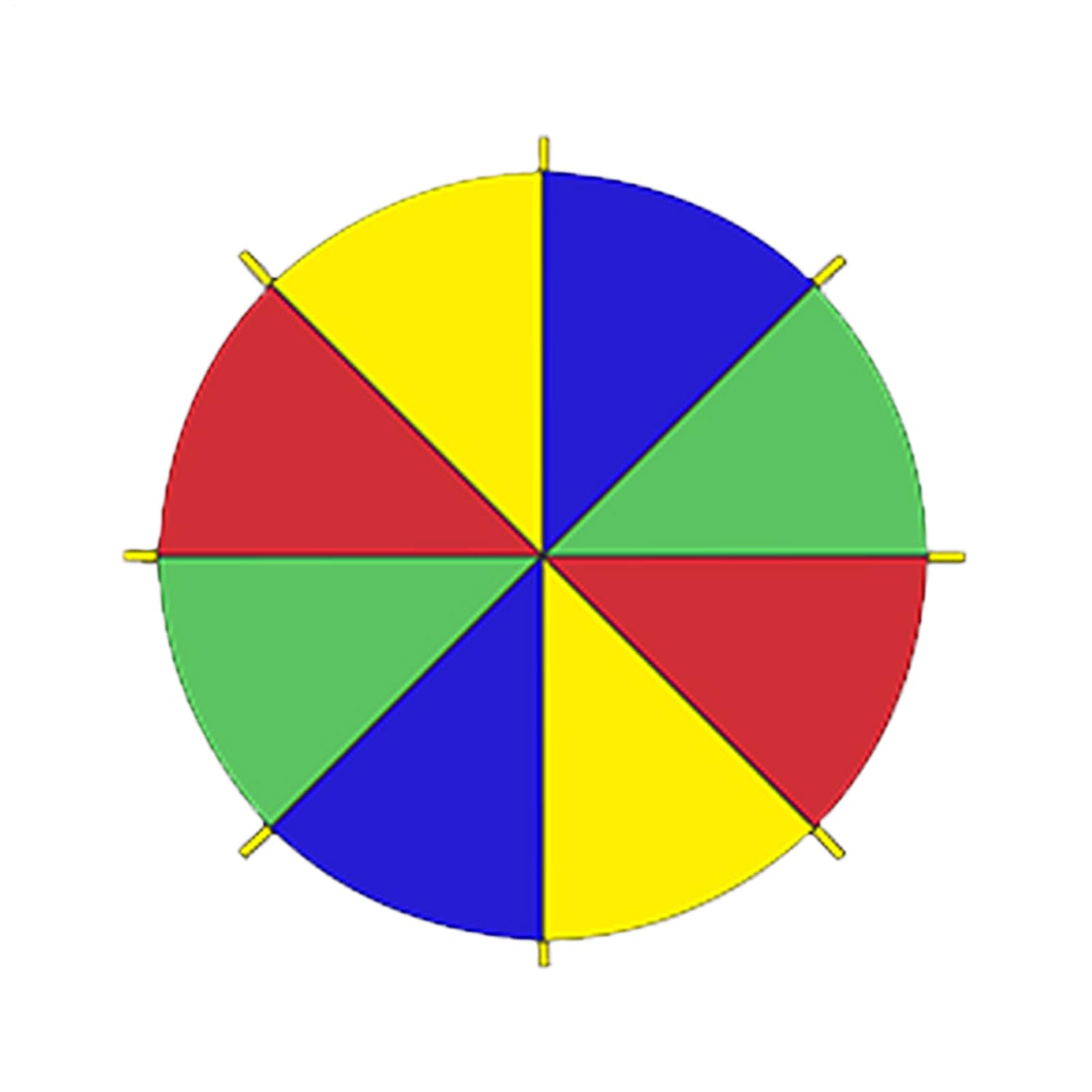 Paracaídas para niños, Rainbow Parachute,Coloridos niños en paracaídas con mangos | al aire libre, juegos de cooperación de carpa para la clase de gimnasio de la escuela primaria, patio traser