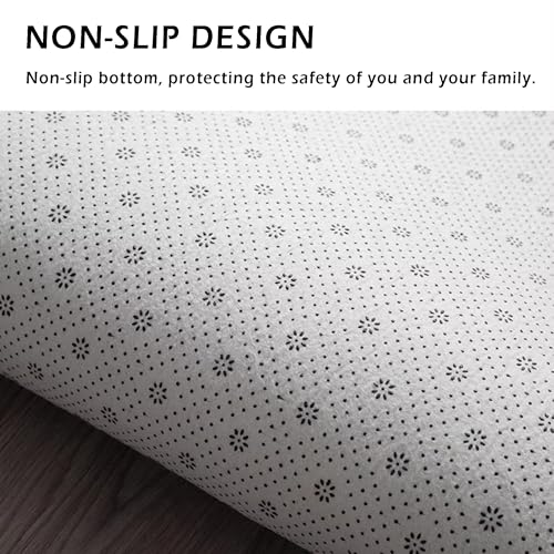 Tapis à poils longs doux beige 120x180 cm antidérapant pour table de nuit