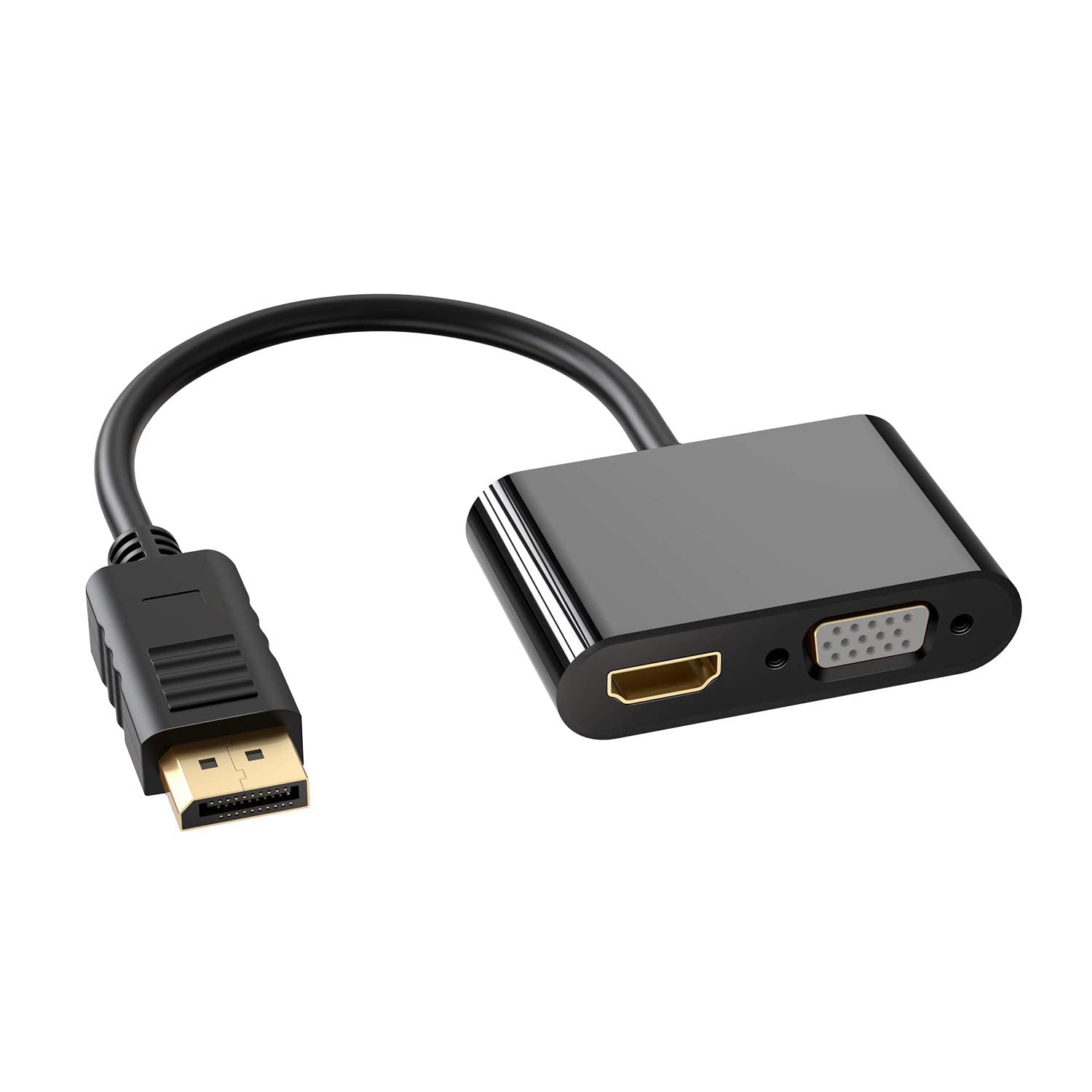 Mak World ® Display Port DP to HDMI VGA DVI Cable Converter Adapter (Black)-picture-20