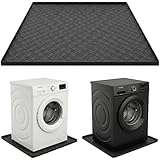 YLNJT Silicone Washing Machine Drain Pan 33 x 31 in, Leakproof Washer Pan, Anti-Vibration Non-Slip Washer Tray...