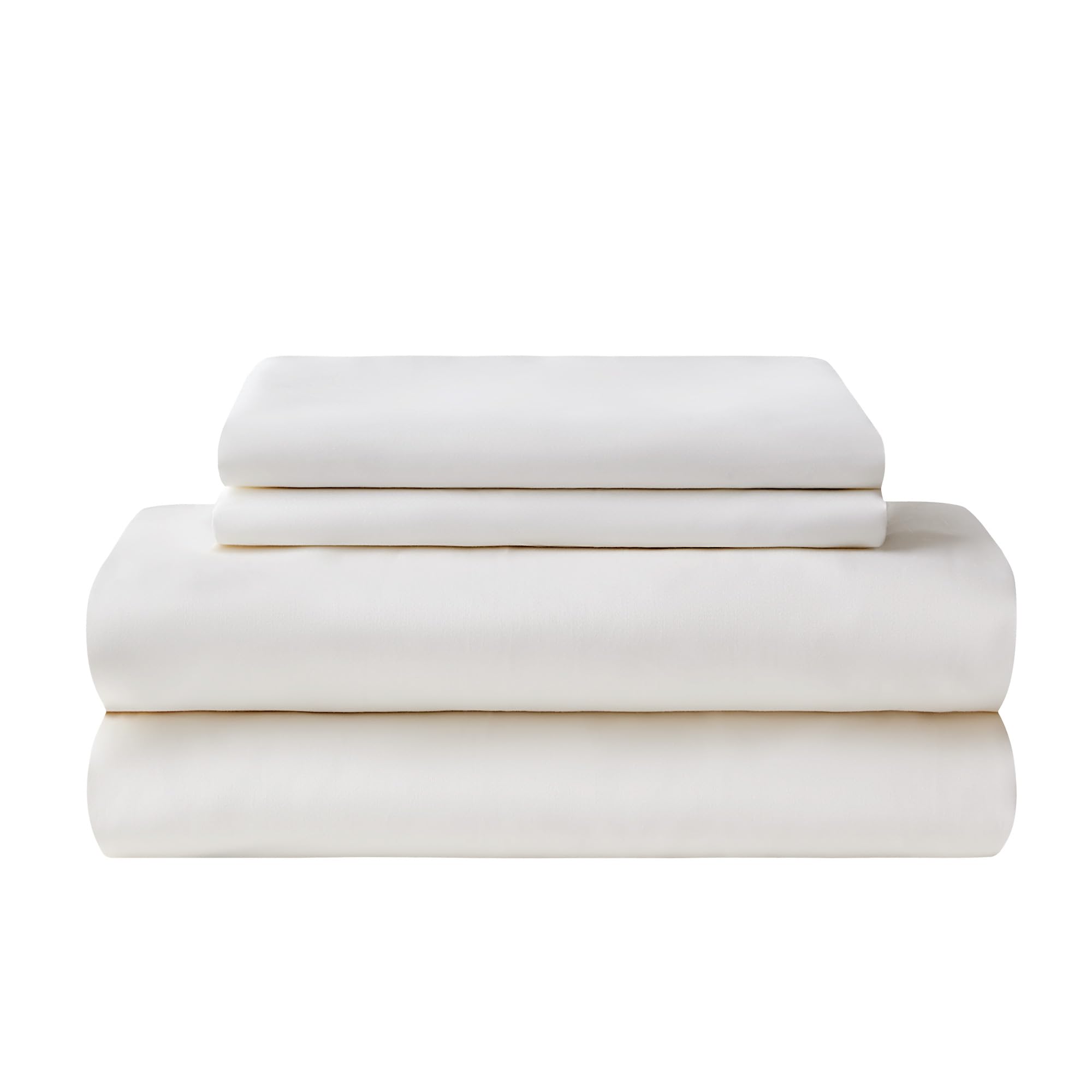 Sonive 100% Cotton Double Duvet Cover Set with Pillowcase White,Hotel Quality Quilt Bed linen Bedding Sets 135x200cm with 50x80cm Pillow,Lightweight|Breathable,Soft Bed Covers