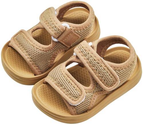 Boys Girls Summer Sandals Double Adjustable Strap Non-Slip Shoes Fashion Open Toe Footwear