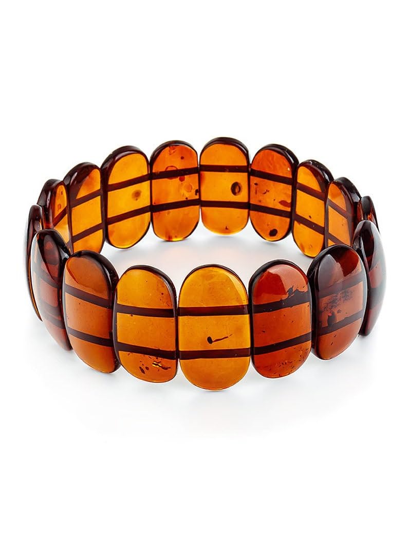 20x12x5 mm naturalny bursztyn koralik elastyczna elastyczna bransoletka z koralików gładki krój owalny czerwony 7 cali do medytacji unisex prezent i powodzenia |W_STBC_00297