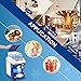 Newhai Ice Shaver Commercial Ice Crusher Electric Shaved Ice Machine 300W Automatic Snow Cone Maker 1400RPM Thickness Adjustable 441 LBS/H Ice Shaving Machine